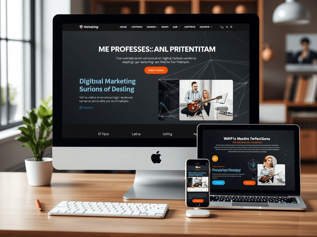 gina inicial de um site profissional de marketing digital no TRAFFIC MASTER | Home